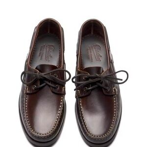 Classic Men’s Brown Leather Boat Shoes